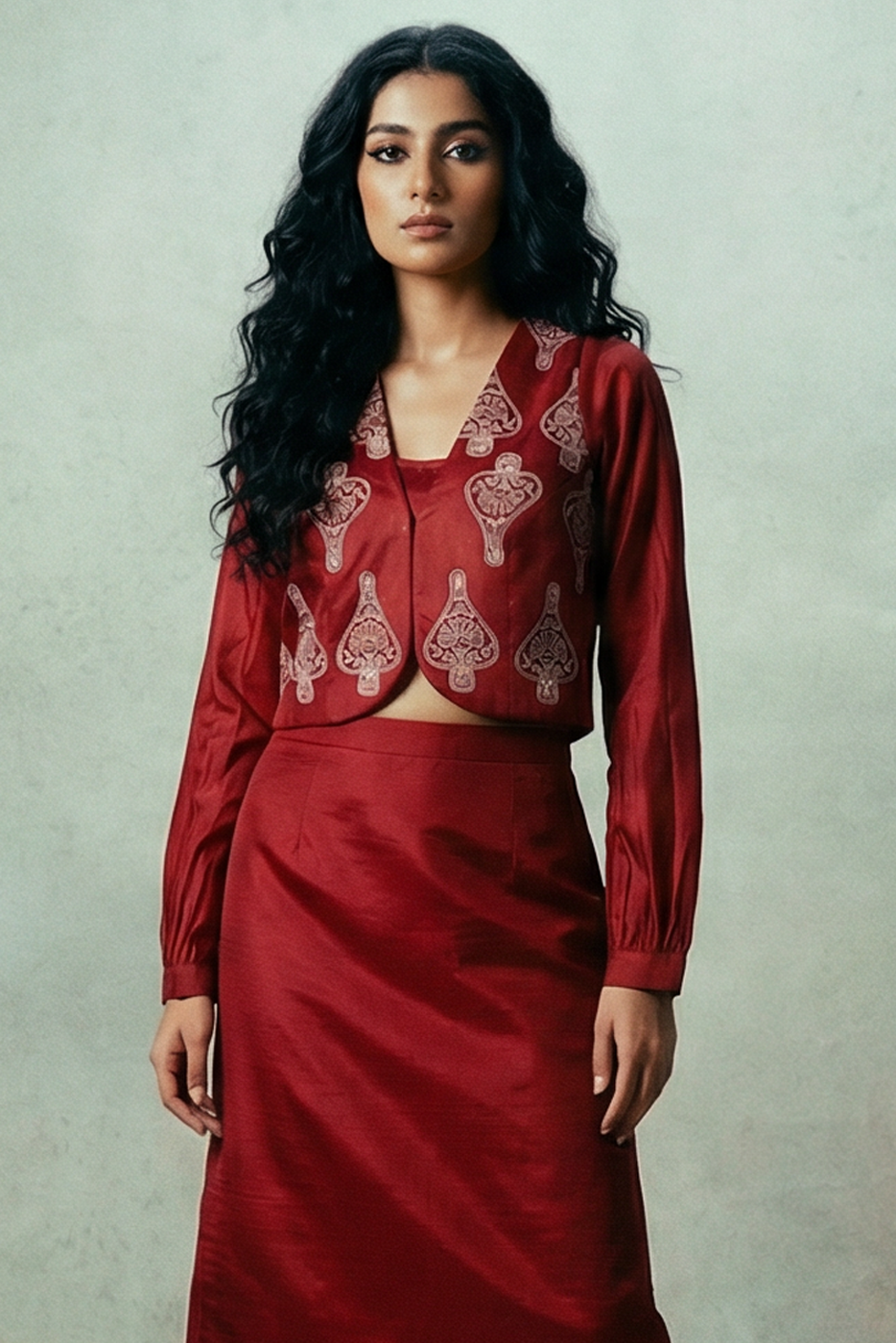 Lattu embroidered co-ord