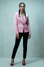 Blazer with floral button - SSWAI