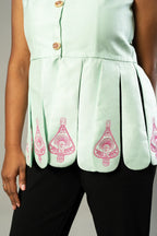 Embroidered kali top - SSWAI
