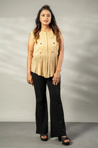 Georgette embroidered vest - SSWAI