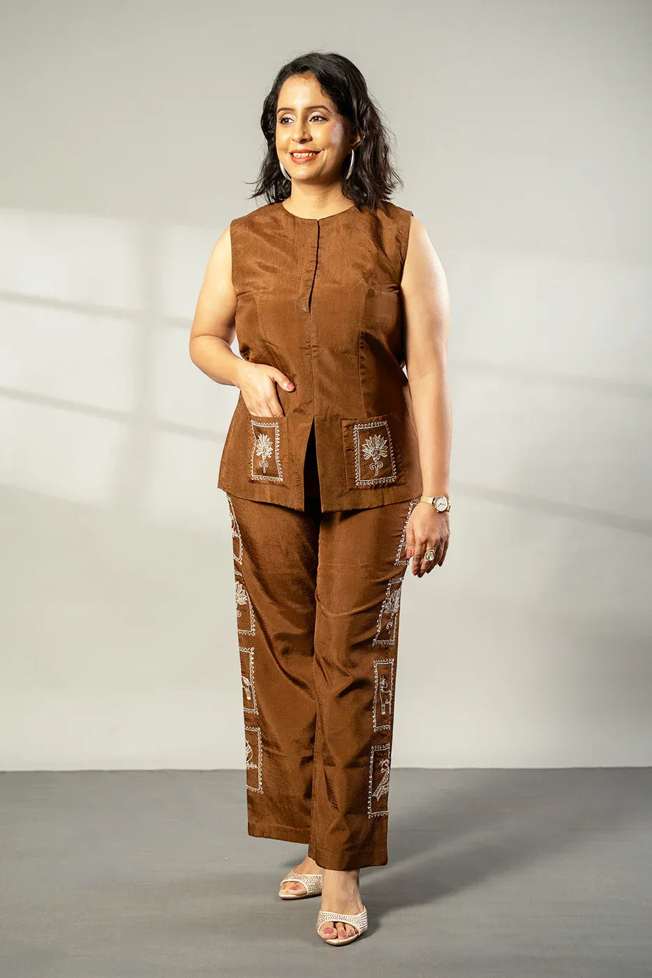 Stamp embroidered co-ord - SSWAI
