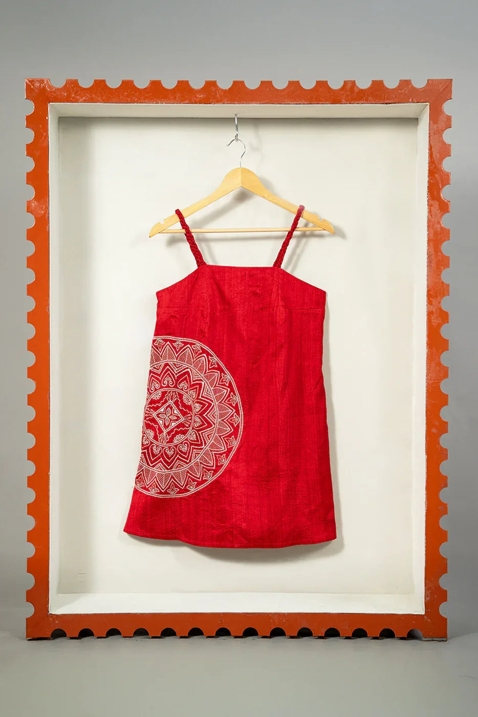 A-line japi embroidered dress - SSWAI