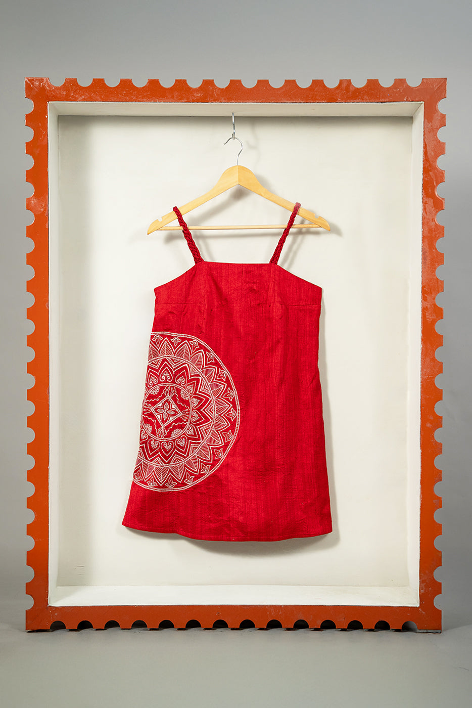 A-line japi embroidered dress