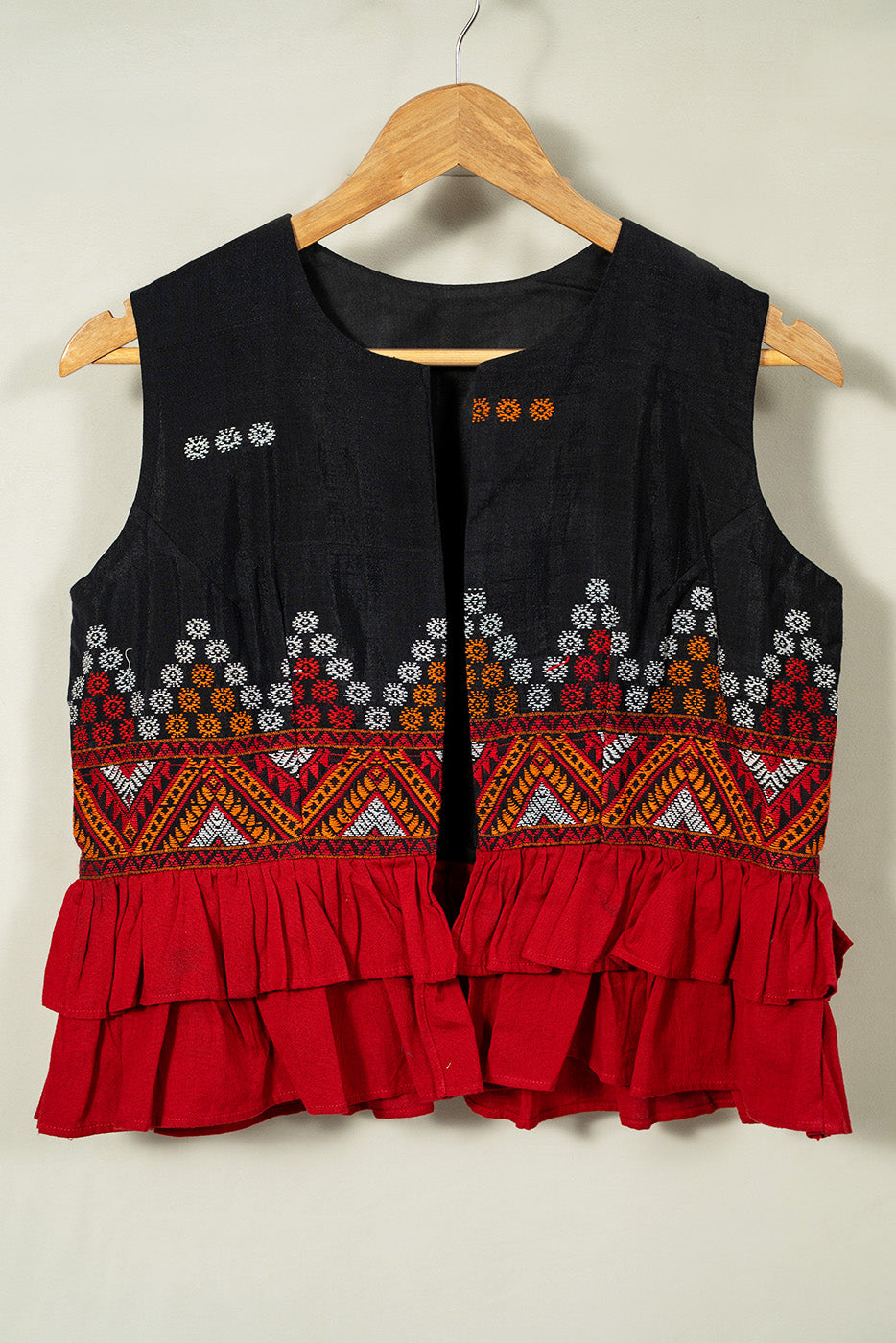 Tiered frill vest