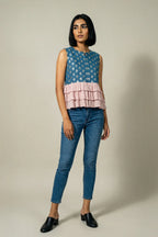Vest with three layered gathers - SSWAI