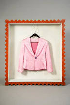 Blazer with floral button - SSWAI