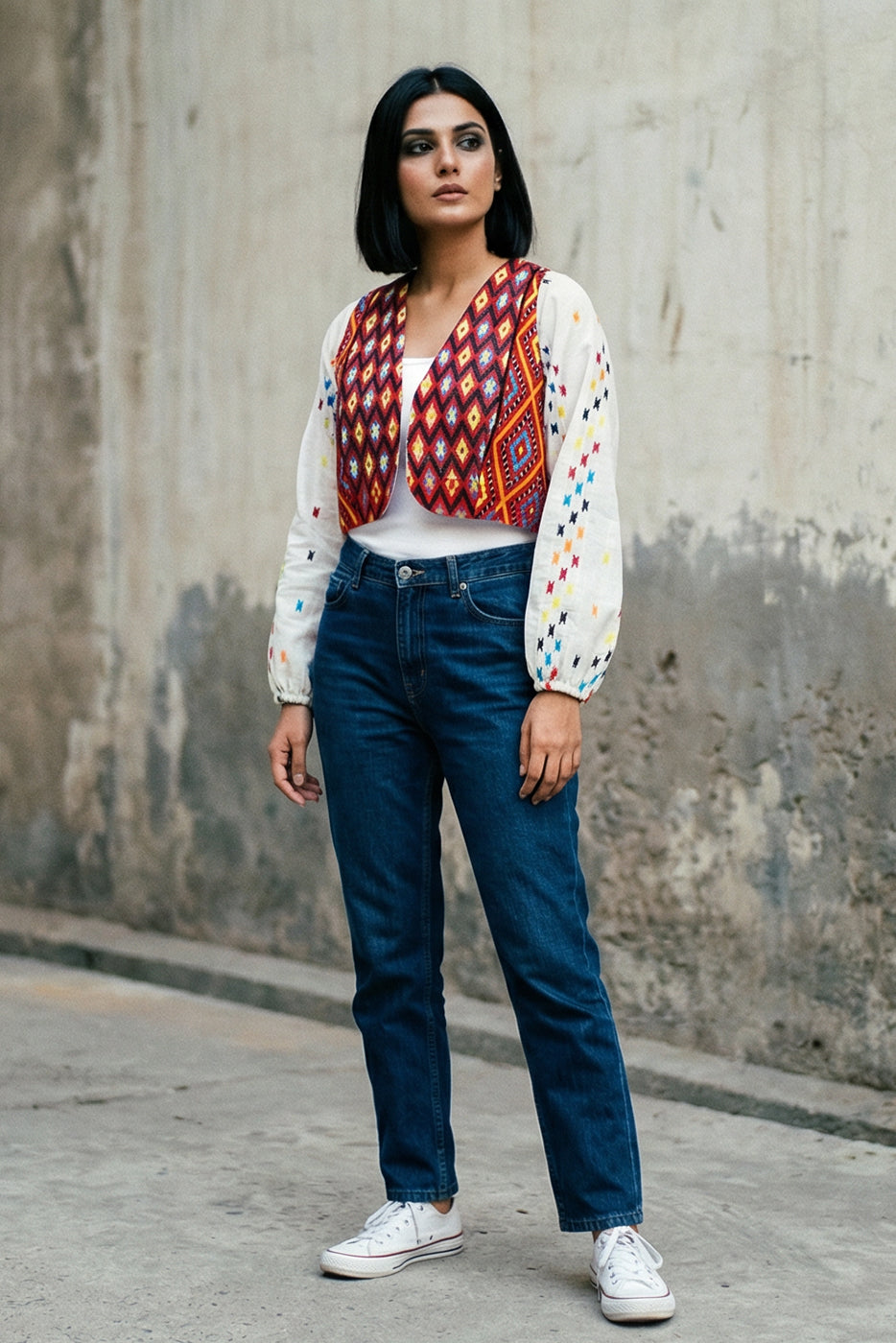 Ballon sleeves jacket