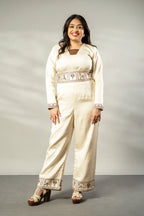 Stamp embroidery jumpsuit - SSWAI