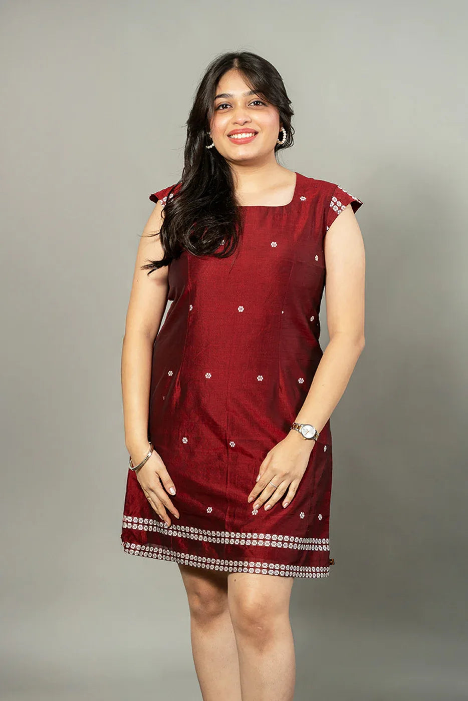 Sqaure neck dress - SSWAI