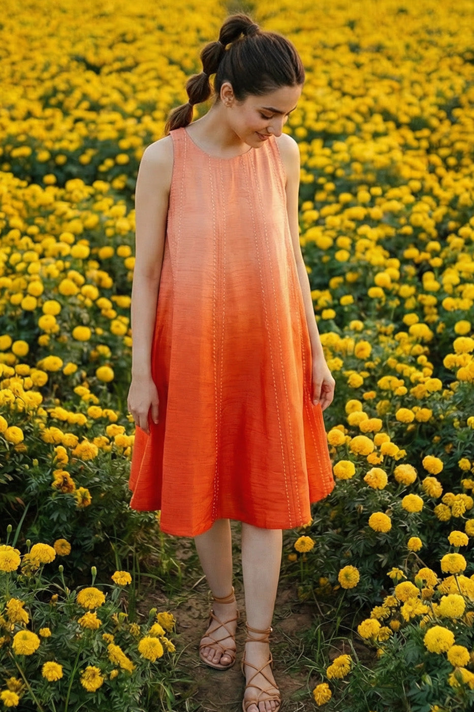 Ombré Panelled Dress