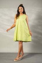 Panelled embroidered Dresss - SSWAI