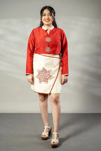 Pin wheel embroidered co-ord - SSWAI