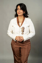 Cropped sea horse blazer - SSWAI