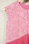 Embroidered vest with pleats - SSWAI