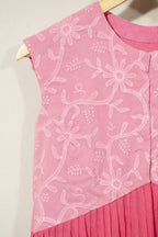 Embroidered vest with pleats - SSWAI