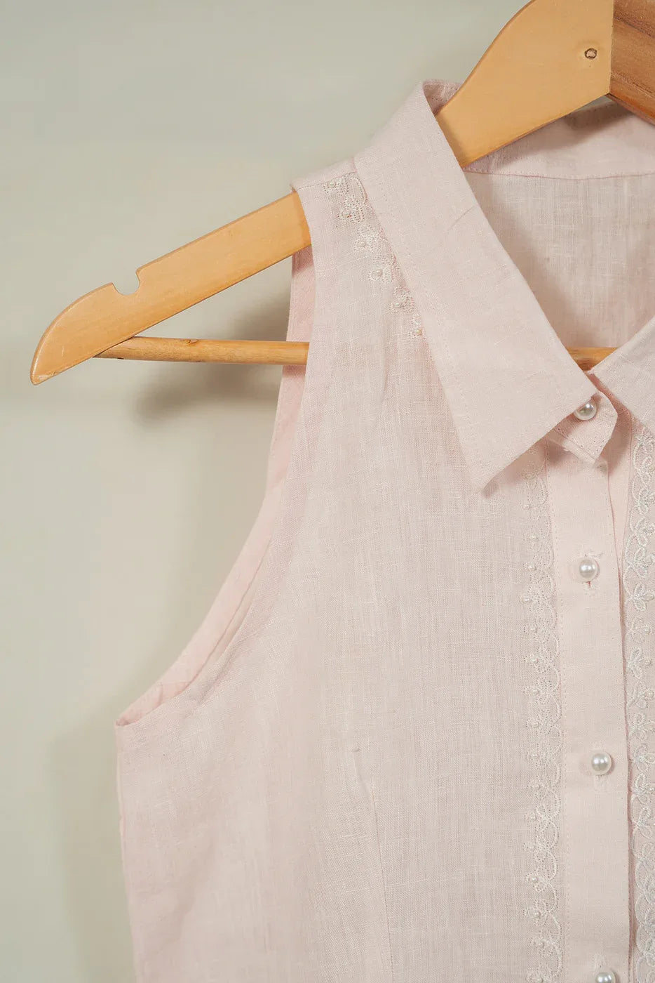 Floral embroidery shirt - SSWAI