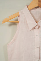 Floral embroidery shirt - SSWAI