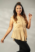 Georgette embroidered vest - SSWAI