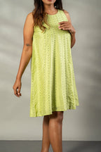 Panelled embroidered Dresss - SSWAI