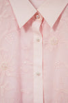 Embroidered georgette shirt - SSWAI