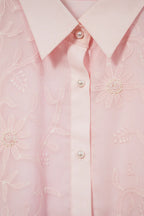 Embroidered georgette shirt - SSWAI