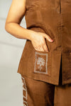 Stamp embroidered co-ord - SSWAI