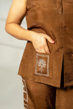 Stamp embroidered co-ord - SSWAI