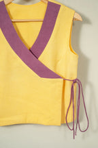 Wrap colour blocking top - SSWAI