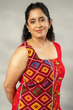 Red woven dress - SSWAI