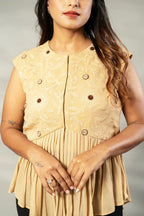 Georgette embroidered vest - SSWAI