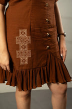 Asymmetric Shirt Dress - SSWAI