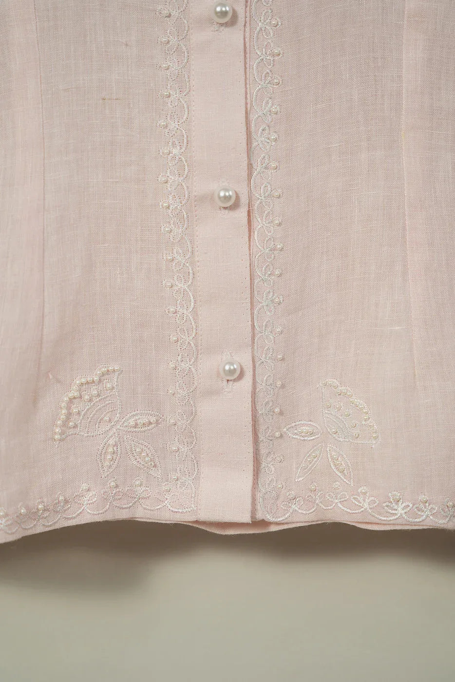 Floral embroidery shirt - SSWAI