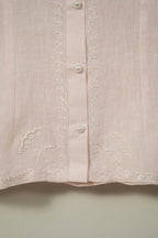 Floral embroidery shirt - SSWAI