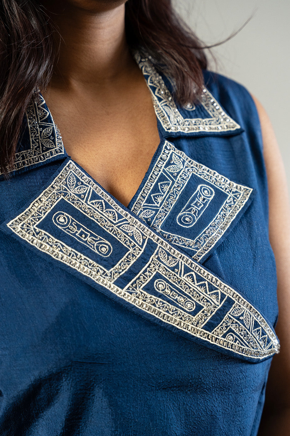 Cassette embroidered co-ord