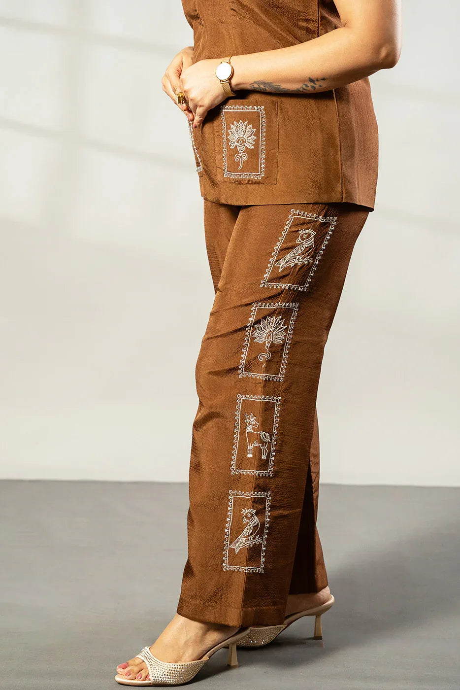Stamp embroidered co-ord - SSWAI