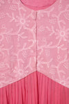 Embroidered vest with pleats - SSWAI