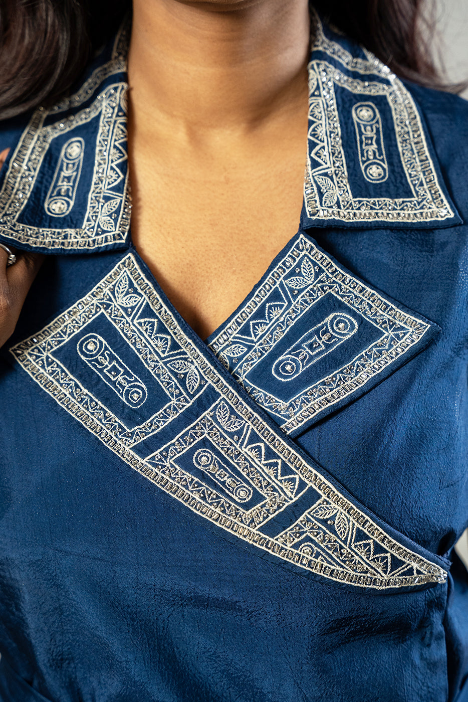 Cassette embroidered co-ord