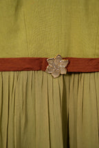 A-line dress with statement belt - SSWAI