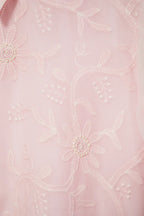 Embroidered georgette shirt - SSWAI