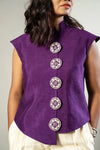 Mandarin collar top - SSWAI