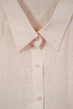 Floral embroidery shirt - SSWAI