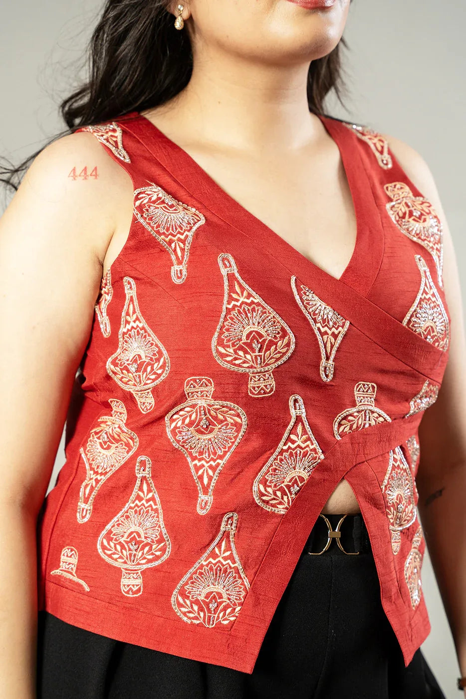 Asymmetric wrap top - SSWAI
