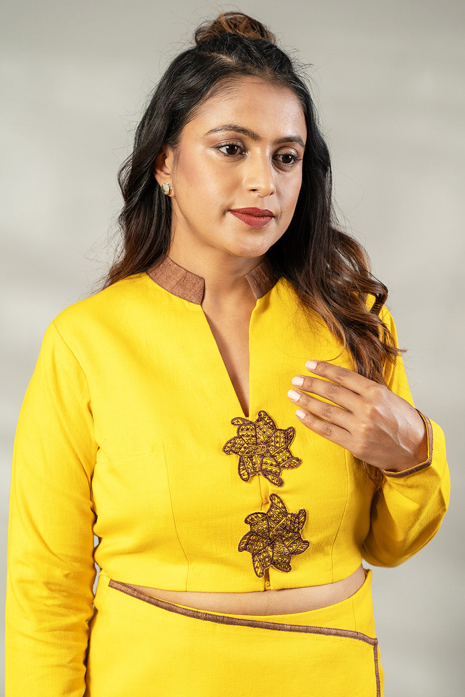 Pin wheel  embroidered co-ord