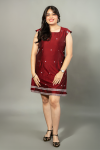 Square neck dress