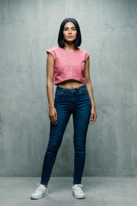 Curved Hemline Crop Top