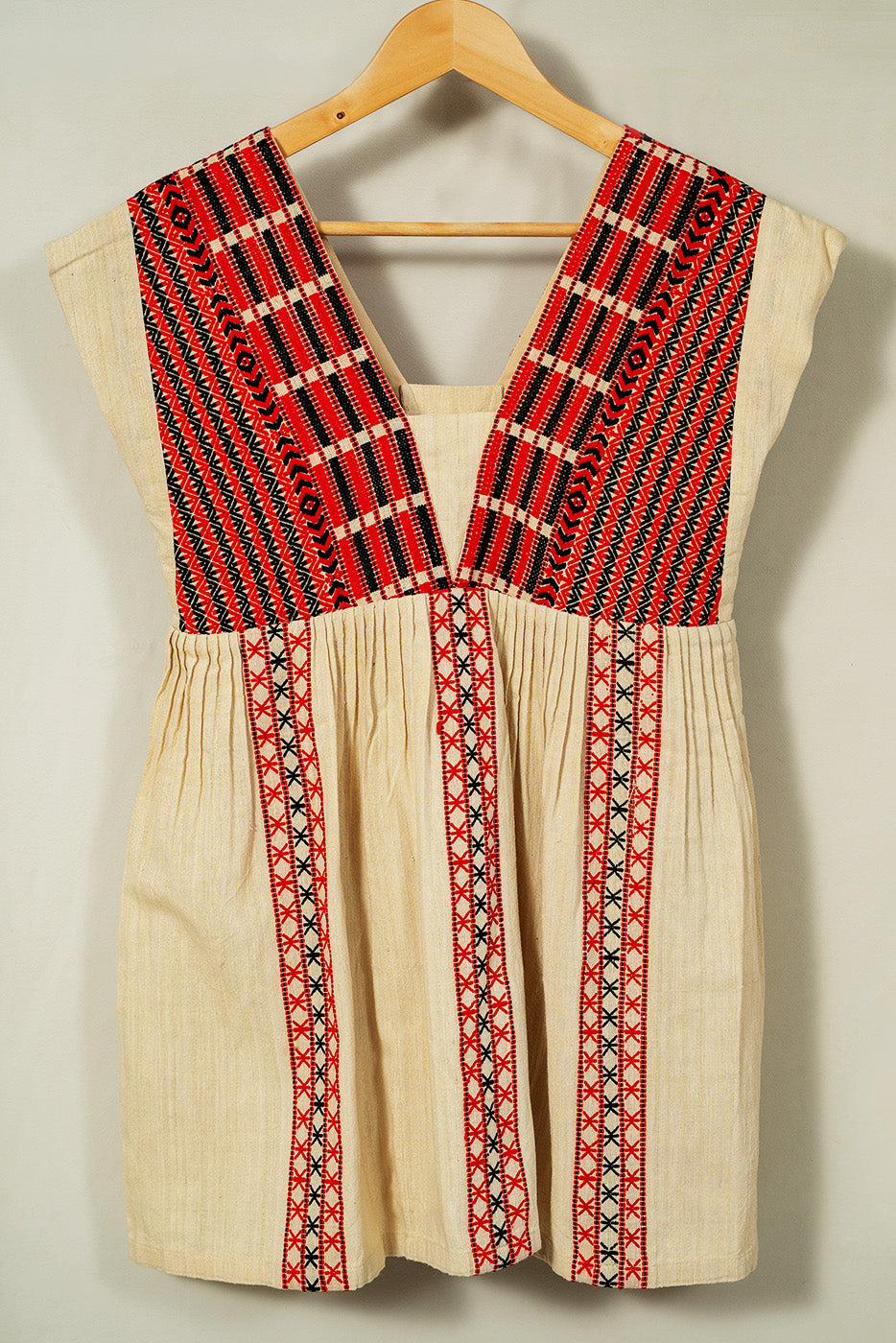 V-neck eri silk dress