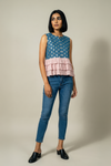 Vest With Three Layered Gathers