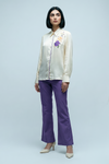 Shirt With Floral Applique