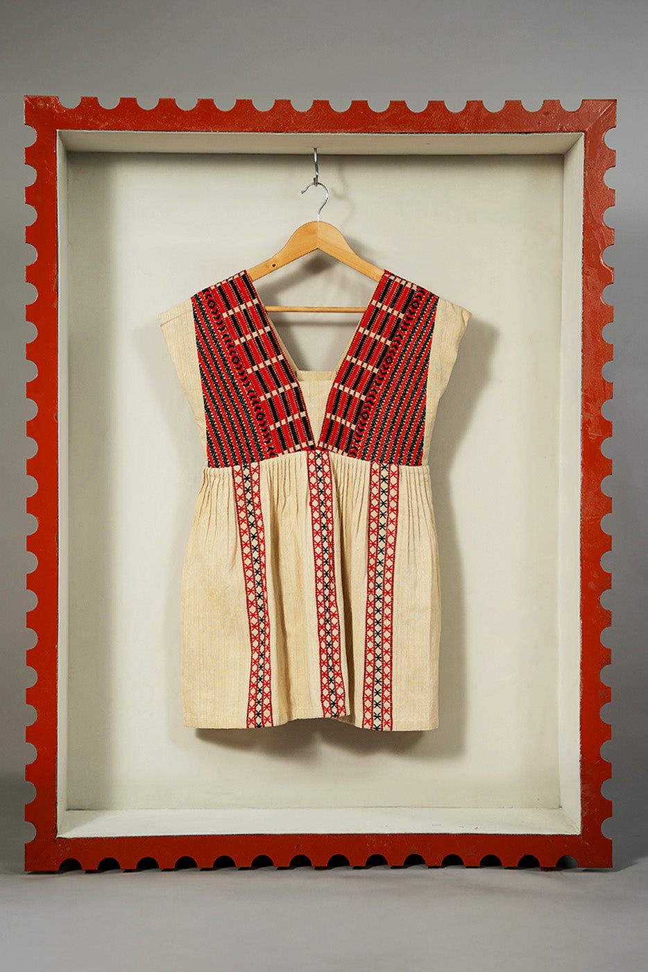 V-neck eri silk dress