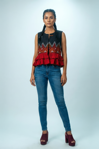 Tiered Frill Vest
